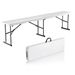 VEVOR 6FT Plastic Folding Bench Portable Outdoor Bench For Picnic Camping Garden_maomaolike.com