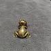 Copper-Plated Ornament Solid Copper Lying Thinking Little Handheld Piece Frog Prince Tea Pet Copperware_maomaolike.com