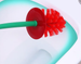 Cherry Household Long Handle Soft Bristle Bathroom Creative Plastic Super Easy-to-Use Toilet Brush_maomaolike.com