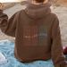 Men's Clothing letter fashion printed back collar plus velvet hooded sweatshirt _maomaolike.com
