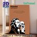 Hamlet Themed Painting Poster, Minimalist Graphic Style Poster, Classic Shakespearean Quote With Iconic Skull Scene, Sophisticated Literary Decor For_maomaolike.com