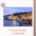 Coastal Town Painting Poster, Serene Warm-lit Mediterranean Seaside Town Scene Poster, Tranquil Waterfront View Brings Cozy Ambiance, Ideal For Living_maomaolike.com