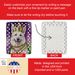 White German Shepherd King Of Mardi Gras Porcelain Ornament Christmas Tree Hanging Decorations For Home Christmas Holiday, Rectangle, Gift, Multicolor_maomaolike.com