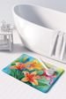 Lilies In Watercolor Memory Foam Kitchen Mat Machine Washable Anti-Fatigue Mat Cushion Comfort Bath Mat Or Kitchen Rug_maomaolike.com