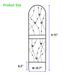 4 Pack Metal Garden Trellis 71" X 19.7" Rustproof Trellis For Climbing Plants Outdoor Flower Support Butterfly Deco Black_maomaolike.com