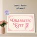 Dramatic Exit Themed Painting Poster, Vintage Pink Typography With Pointing Hand Poster, Playful Retro Decorative Piece Ideal For Entryway, Living_maomaolike.com