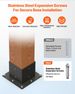 Pergola Bracket Kit, 6x6 Inch (Inner Size 5.5x5.5), 2 Pcs 4-Way Heavy Duty Corner Bracket Woodworks DIY Post Base Kit, Easy Installation Wooden Beams For Gazebos, Patio Pergolas, Log Cabin_maomaolike.com