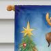 American Bulldog Christmas Reindeer House Flag Large Porch Sleeve Pole Decorative Outside Yard Banner Artwork Wall Hanging, Polyester, House Size, Multicolor_maomaolike.com