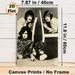 Vintage Rock Band Painting Poster, Monochrome Retro Classic Rock Group Portrait Poster, Timeless Nostalgic Decor Idea For Music Studio, Living Room_maomaolike.com