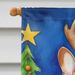 French Bulldog Christmas Reindeer House Flag Large Porch Sleeve Pole Decorative Outside Yard Banner Artwork Wall Hanging, Polyester, House Size, Multicolor_maomaolike.com