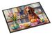 Decorating Easter Redbone Coonhound Doormat Front Door Mat Indoor Outdoor Rugs For Entryway, Non Slip Washable Low Pile, 24H X 36W_maomaolike.com