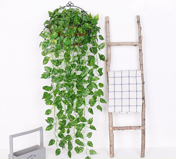 Artificial Hanging Ivy Climbing Vine Strip Wall Window Chlorophytum Green Plant Fake Flower Decoration Manufacturer_maomaolike.com