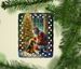 Airedale Terrier And Santa Claus Porcelain Ornament Christmas Tree Hanging Decorations For Home Christmas Holiday, Rectangle, Gift, Multicolor_maomaolike.com