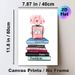 Fashion & Perfume Themed Painting Poster, Soft Watercolor-style Stylish Poster, Pink Perfume Bottle With Pink Flowers Atop Fashion Books, Elegant_maomaolike.com