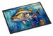Striped Bass Doormat Front Door Mat Indoor Outdoor Rugs For Entryway, Non Slip Washable Low Pile, 24H X 36W_maomaolike.com