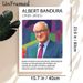Albert Bandura Themed Painting Poster, Vibrant Polygonal Style Portrait Poster, Informative Design With Social Learning Theory Intro, Ideal For_maomaolike.com