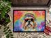 Shih Tzu Hippie Dawg Doormat Front Door Mat Indoor Outdoor Rugs For Entryway, Non Slip Washable Low Pile, 24H X 36W_maomaolike.com