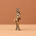 South Asian Brass Witch Figurine Statue With Broom Element, Decorative Metal Craft Ornament For Household Desktop Layout
_maomaolike.com