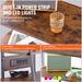 VEVOR 4-Tier AV Media Stand With Power Strips, Corner TV Stand With LED Lights, Height Adjustable Wooden Shelves For DVD Players/Cable Boxes/Games Consoles, Brown_maomaolike.com