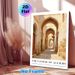 Casbah Of Algiers Themed Painting Poster, Warm-toned Textured Oil Painting Poster, Sunlit Arched Alleyway Scene, Brings Exotic Cultural Ambiance_maomaolike.com
