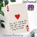 Ace Of Hearts Themed Painting Poster, Minimalist Poker-Inspired Graphic With Motivational Quote Poster, Inspirational Design To Foster Positive_maomaolike.com