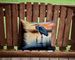 Blue Heron Setting Sun Throw Pillow Machine Washable, Indoor Outdoor Decorative Pillow For Couch, Bed Or Patio, 14Hx14W_maomaolike.com