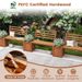 Outdoor Planter Box Wooden Bench Set With 2 Open-ended Planter Boxes And Salt Backrest Boxes With Open-ended Bases For Various Outdoor Spaces Like Balconies, Gardens_maomaolike.com