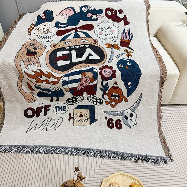 American Order Graffiti Master Illustration Single And Double Decorative Tapestry Leisure Throw Blanket Towel Sofa Cushion_maomaolike.com