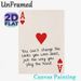 Ace Of Hearts Themed Painting Poster, Minimalist Poker-Inspired Graphic With Motivational Quote Poster, Inspirational Design To Foster Positive_maomaolike.com