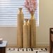 Metal Decorative Vases High Distress Metal Center Vases With Growing Vine Patterns, Set Of 3 Vases For Home Decoration 34 ", 29 ", 25 "H, Gold_maomaolike.com