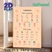 Hangeul Alphabet Painting Poster, Soft-colored Clear Korean Consonants & Vowels Chart Poster, Practical Aid For Korean Language Learning, Suitable For_maomaolike.com