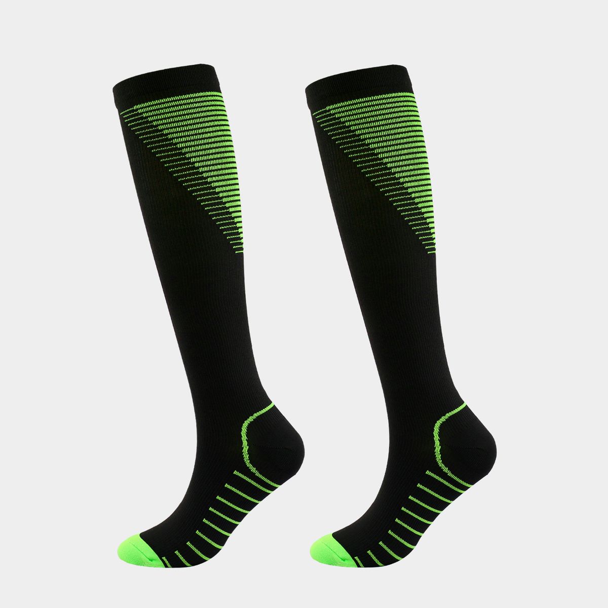 Socks new colorful striped V-shaped compression socks professional sports compression socks for men and women elastic socks fitness socks_maomaolike.com