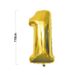 110cm Large Foil Helium Number Balloon Birthday Wedding Party 0-9 (Gold, 1)_maomaolike.com