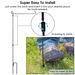 Garden Flag Stand Flagpole Weatherproof Wrought Iron Coated Yard Flag Holder For Yard Flag Party Banner Fits 11.8x17.7in Flag_maomaolike.com