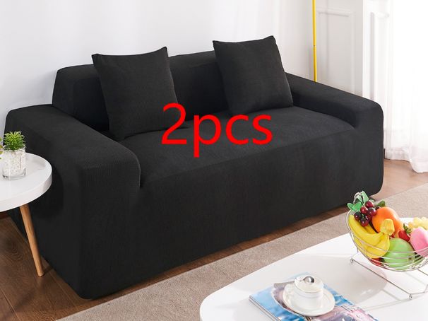Waterproof Polar Fleece Solid Color Bomb Cover Sofa Slipcover Corner Case For Living Room 1 2 3 4 Seat_maomaolike.com