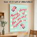 Money Affirmation Painting Poster, Vibrant Playful Graphic Poster, Inspirational Money-themed Quote With Winged Cash Illustrations, Ideal For Home_maomaolike.com