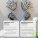 Dowmoo Hand Model Powder Set Model Diy Hand Souvenir 3d Hand Model Toy Gift_maomaolike.com