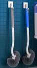 Household Squat Bathroom Toilet Wall-Mounted Long Handle Cleaning Brush_maomaolike.com