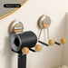 Holder Rack Bathroom Storage Suction Cup No-Drill Wall-Mounted Hair Dryer Stand_maomaolike.com