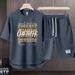 Men's Clothing 2024 Waffle Casual Summer Suit Men's Loose Teen Short sleeved T shirt Shorts Handsome Two piece Suit_maomaolike.com