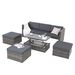 Patio Furniture, Outdoor Furniture, Seasonal PE Wicker Furniture,5 Set Wicker Furniture With Plywood Coffee Table,with Lift TOP Coffee Table,with Lounger Sofa_maomaolike.com