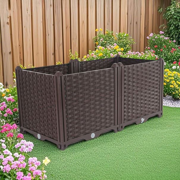 SOGA 2X 80cm Raised Planter Box Bed Deepen_maomaolike.com