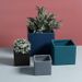 Nordic Style Morandi INS Ceramic Magnesium Oxide Cement Square Flower Green Plant Pot Simple Extra Large_maomaolike.com