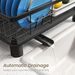 SNTD Dish Drying Rack For Small Kitchen Counter, 11" W X 15" L, Black_maomaolike.com