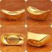 Simulated Ornament Home Decoration Treasure Bowl Filled With Solid Alloy Small Ingot Sand Gold Turtle Back Style_maomaolike.com