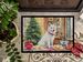 Japanese Spitz Christmas Cookies Doormat Front Door Mat Indoor Outdoor Rugs For Entryway, Non Slip Washable Low Pile, 24H X 36W_maomaolike.com
