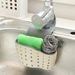 Sink Draining Hanging Bag Kitchen Storage Rack Adjustable Snap Button Faucet Sponge Double-Layer Draining Hanging Basket_maomaolike.com