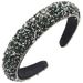Fashion New Style Full Diamond Headband for Women Colorful Sponge High Skull Top Temperament Headband Simple and Versatile Face Wash Hair Accessory_maomaolike.com