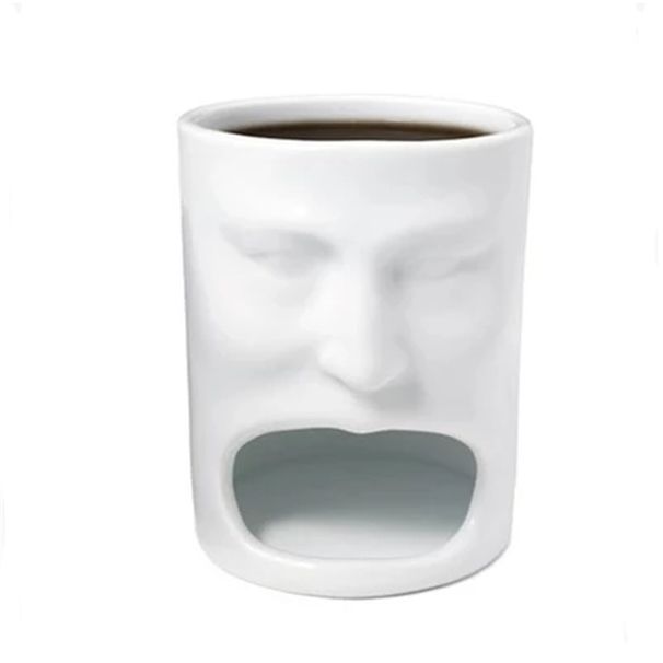 Cake Mug Shape Ceramic Coffee Cup Face Cookie Toast Cartoon Cup_maomaolike.com