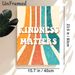 Kindness Matters Painting Poster, Vintage Distressed Colorful Retro Striped Poster, Warm Positive Message Ideal For Home, Living Room Or Office Wall_maomaolike.com